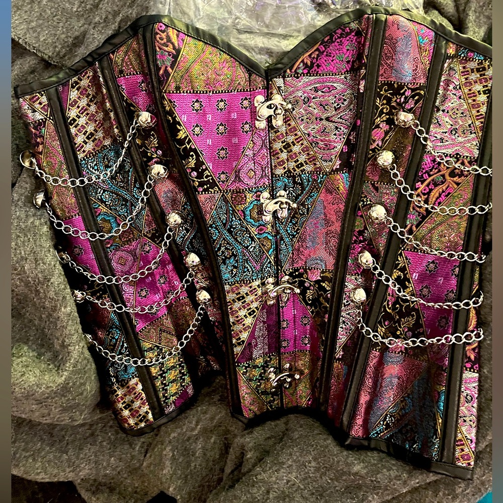 ARRIVING SOON...SEXY STEAMPUNK CORSET W/PANTY SZ SM - 3XL